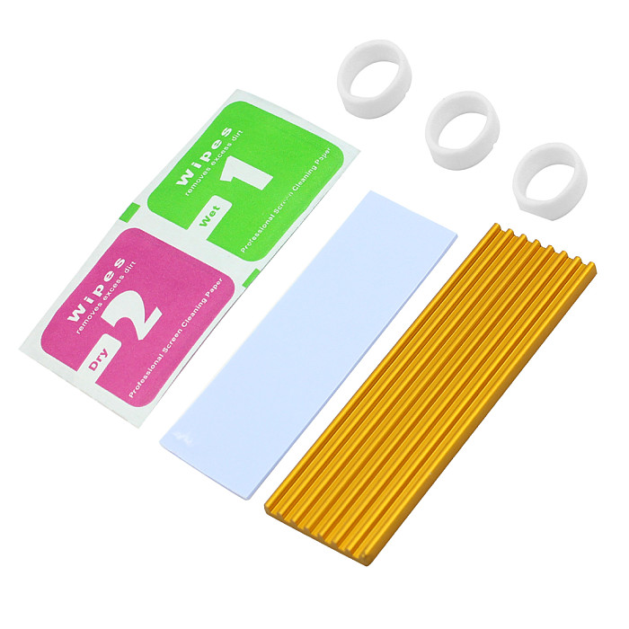 XT-XINTE Aluminum Cooling Heat Sink Thermal Pads Heat Dissipation Radiator Thickness 3mm 6mm for M.2 NGFF SATA PCI-E NVME m2 SSD Heatsink
