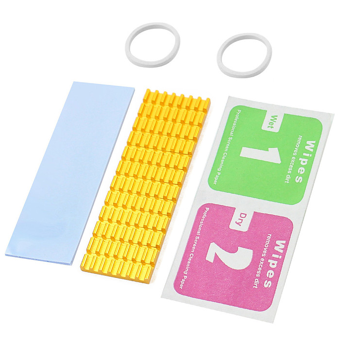XT-XINTE Aluminum Cooling Heat Sink Thermal Pads Heat Dissipation Radiator Thickness 3mm 6mm for M.2 NGFF SATA PCI-E NVME m2 SSD Heatsink