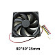 XT-XINTE Portable Cooling Cooler Fan DC12V 4Pin Computer CPU Heatsink Silent Cooling Case Fan 8cm 9cm 12cm