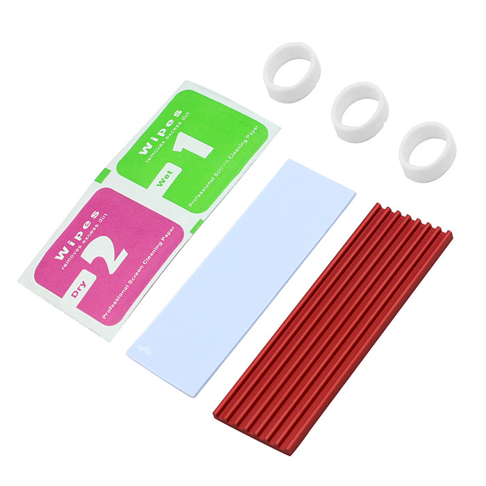 XT-XINTE Aluminum Cooling Heat Sink Thermal Pads Heat Dissipation Radiator Thickness 3mm 6mm for M.2 NGFF SATA PCI-E NVME m2 SSD Heatsink