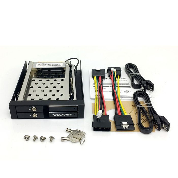 TOOLFREE MRA261AL/MRA258AL 2.5 inch Single/Double Bay SATA 6Gbps HDD/SSD Hard Disk Enclosure Extraction Box