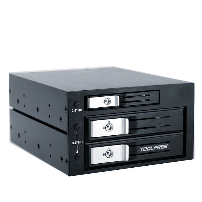 TOOLFREE 3.5 inch 3/4/5-bay 6G 12G SATA/SAS 6Gbps Hard Drive Tray Hard Disk Enclosure Extraction Box For Desktop Computer