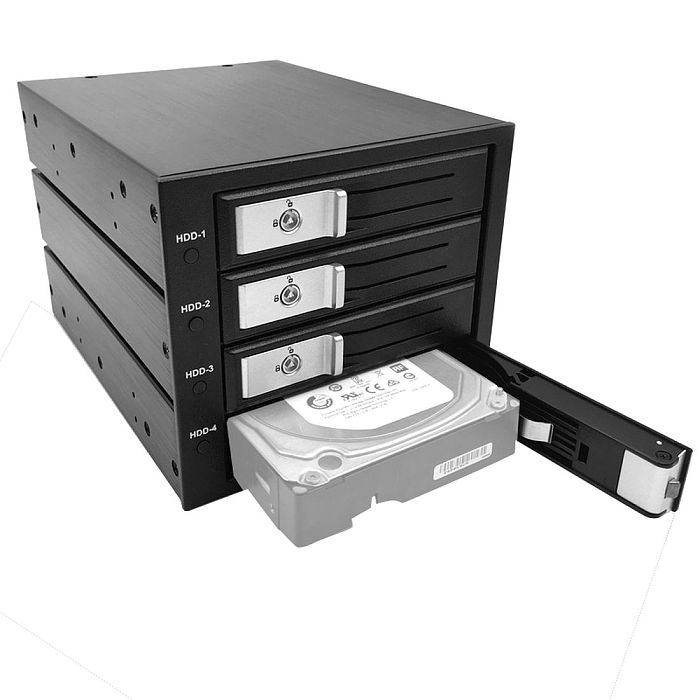 TOOLFREE 3.5 inch 3/4/5-bay 6G 12G SATA/SAS 6Gbps Hard Drive Tray Hard Disk Enclosure Extraction Box For Desktop Computer
