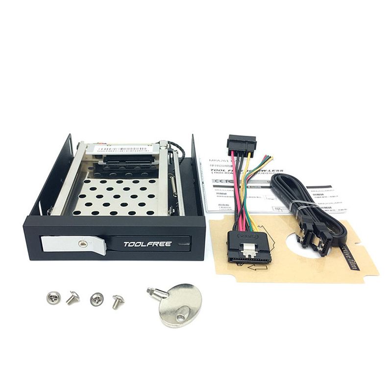 TOOLFREE 2.5 inch Floppy Disk Drive Tray Single/Double Bay Disk Drive SATA 6Gbps HDD/SSD Hard Disk Enclosure Extraction Box