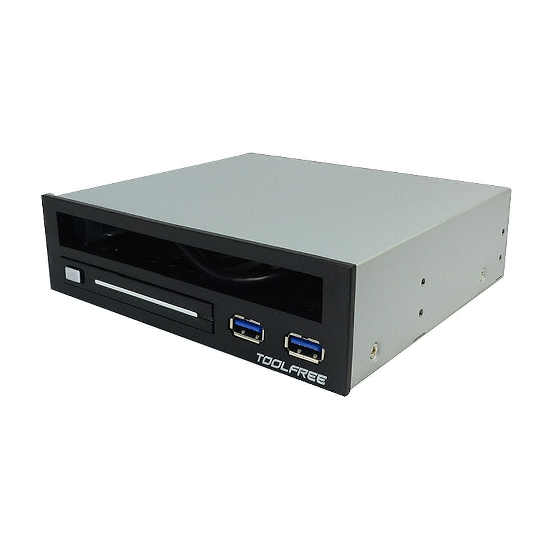 TOOLFREE 2.5 3.5 Single/Double Bay SATA 12.7mm Slim Optical Drive Bay
