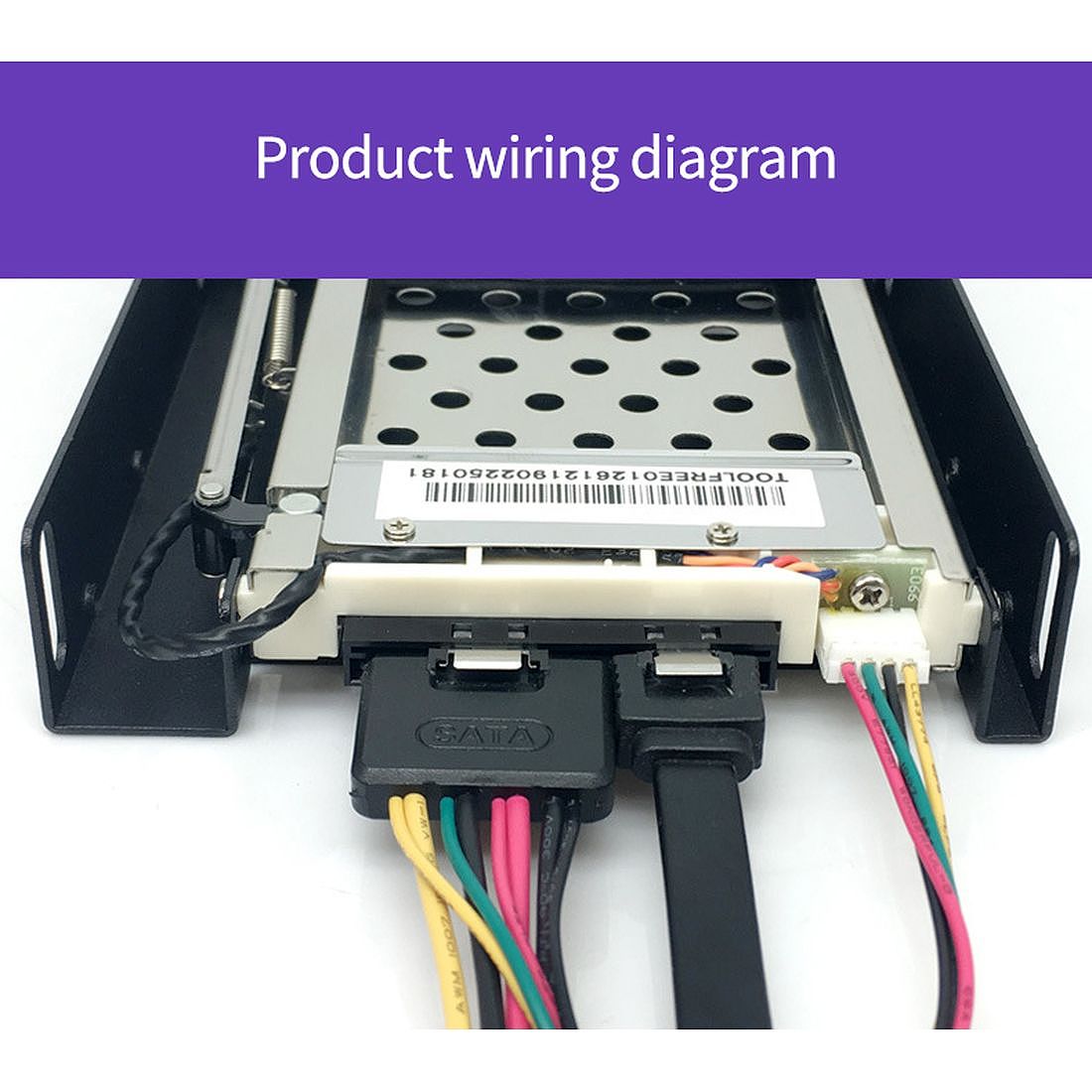 TOOLFREE 2.5 inch Floppy Disk Drive Tray Single/Double Bay Disk Drive