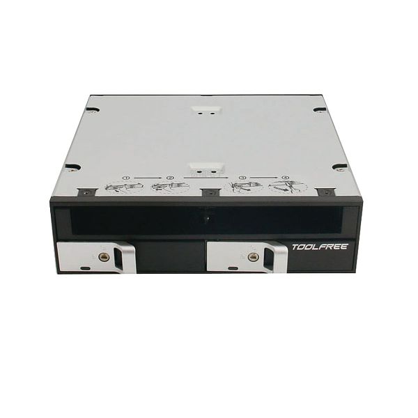TOOLFREE 2.5 3.5 Single/Double Bay SATA 12.7mm Slim Optical Drive Bay