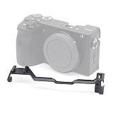 FEICHAO Cold Shoe Relocation Mount for Sony A6300 /A6400 /A6500 SLR Double Coldshoe Extension Mount Adapter for Microphone /Monitor /LCD