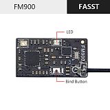 FEICHAO FM900 2.4G FASST RSSI SBUS Micro Receiver for Futaba T8FG T14SG T16SZ T18SZ T18MZ Radio Transmitter 3inch FPV Drones