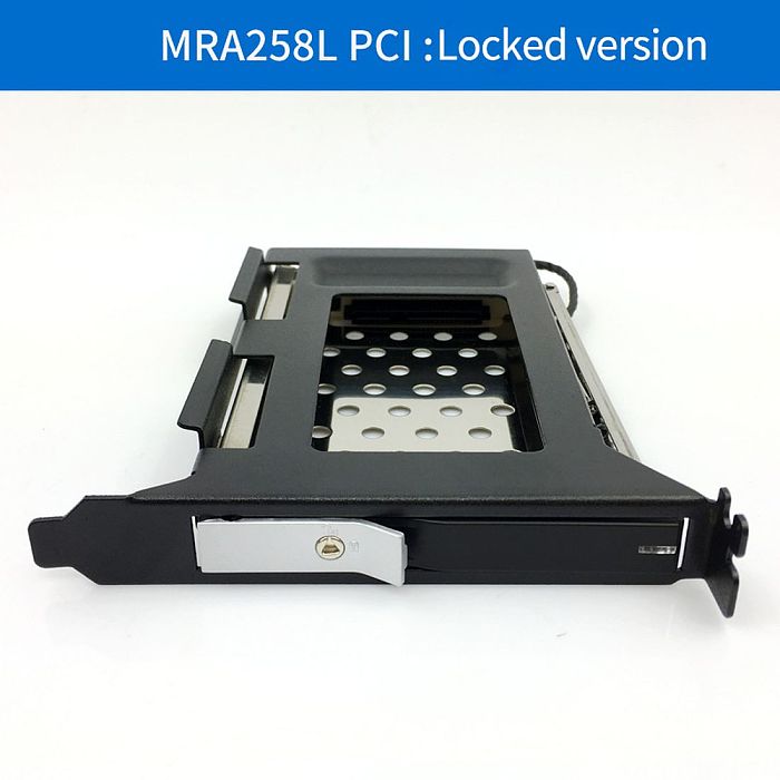 TOOLFREE 2.5 inch SATA 6Gbps HDD/SSD PCI Slot Hard Drive Enclosure Extraction Box W/Lock For Desktop Computer