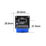 XT-XINTE 10pcs Type C USB3.1 Front Panel Socket USB 3.0 19 Pin to TYPE-E 20Pin Header Extension Adapter for ASUS Motherboard