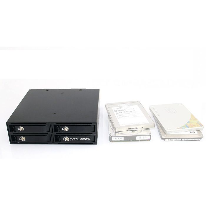 TOOLFREE 2.5 inch 4-bay 6G 12G SATA Ⅲ 6Gbps/MiniSAS SFF-8643 Optical Drive Hard Drive Extraction External Box For PC Laptop Computer