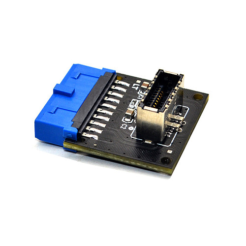 XT-XINTE 10pcs Type C USB3.1 Front Panel Socket USB 3.0 19 Pin to TYPE-E 20Pin Header Extension Adapter for ASUS Motherboard