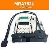 TOOLFREE 2.5/3.5 inch SATA Optical Drive Bay Hard Disk Extraction Enclosure Box w/USB3.0 Hub For PC Laptop