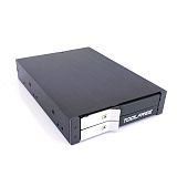 TOOLFREE MRA275L 2.5 inch Dual-Bay SATA 6Gbps Floppy Disk Drive Extraction Enclosure Box For PC Laptop Computer