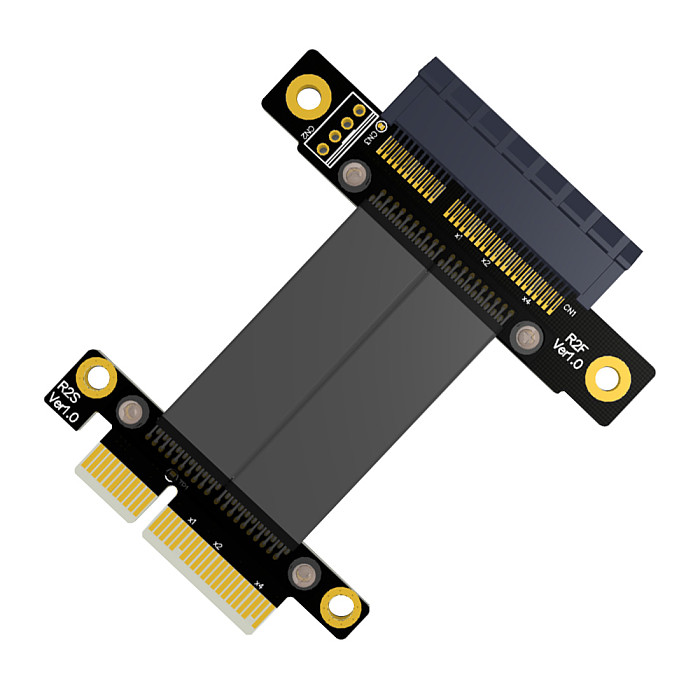 2pcs 5cm R22SF PCIe 3.0 x4 Male to Female Extension Cable PCI Express Gen3 Motherboard Graphics Extender Conversion Riser Card