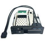 TOOLFREE 2.5/3.5 inch SATA Optical Drive Bay Hard Disk Extraction Enclosure Box w/USB3.0 Hub For PC Laptop