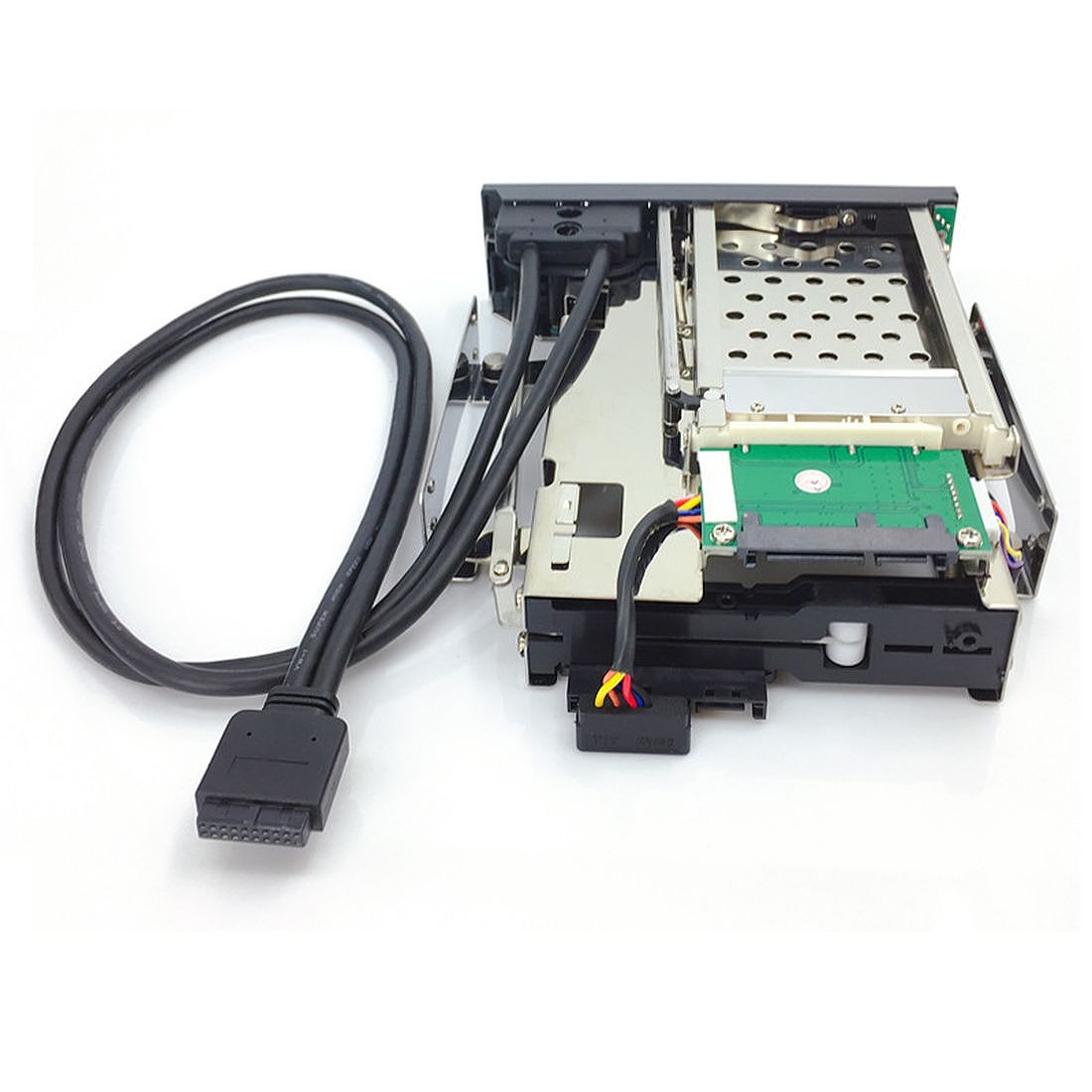 TOOLFREE 2.5 3.5 SATA Optical Drive Bay Hard Disk Extraction Enclosure