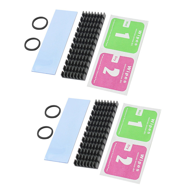 2/4/15PCS XT-XINTE M.2 NGFF 2280 PCI-E NVME SSD Aluminum Heat Sink Cooler Hard Drive Laptop Durable Universal Radiator Accessories