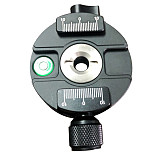 BGNing XPC-60C 360 Degree Panoramic Tripod Head Clamping For Arca Swiss Tripod Ball Head 38mm Quick Release Plate