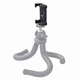 BGNing Updated Foldable Phone Mount Clip with Cold Shoe Live Broadcast Tripod Cell Phone Holder Stand for 5.7-10.4cm Smartphone
