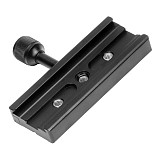 BGNING QR-120 Universal Gimbal Clamp Adapter For Quick Release Plate 1/4 3/8 Arca SWISS RSS Tripod 120mm