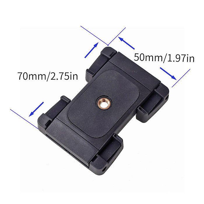 BGNing Updated Foldable Phone Mount Clip with Cold Shoe Live Broadcast Tripod Cell Phone Holder Stand for 5.7-10.4cm Smartphone