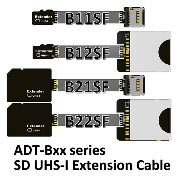 ADT-Link TF Extension cable Micro SD Extender Express Cord for SDHC UHS-I Stable No FPC Card Reading Test Line Up to 104MB/s