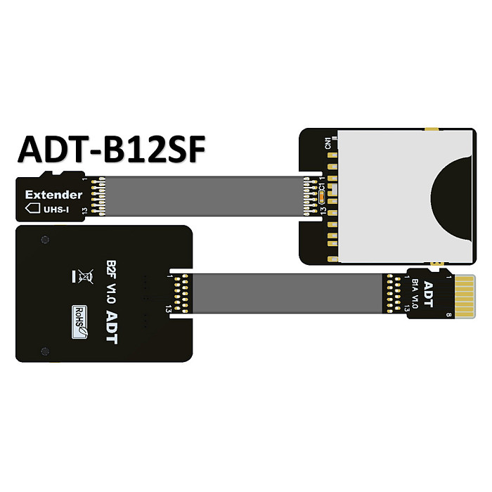ADT-Link TF Extension cable Micro SD Extender Express Cord for SDHC UHS-I Stable No FPC Card Reading Test Line Up to 104MB/s