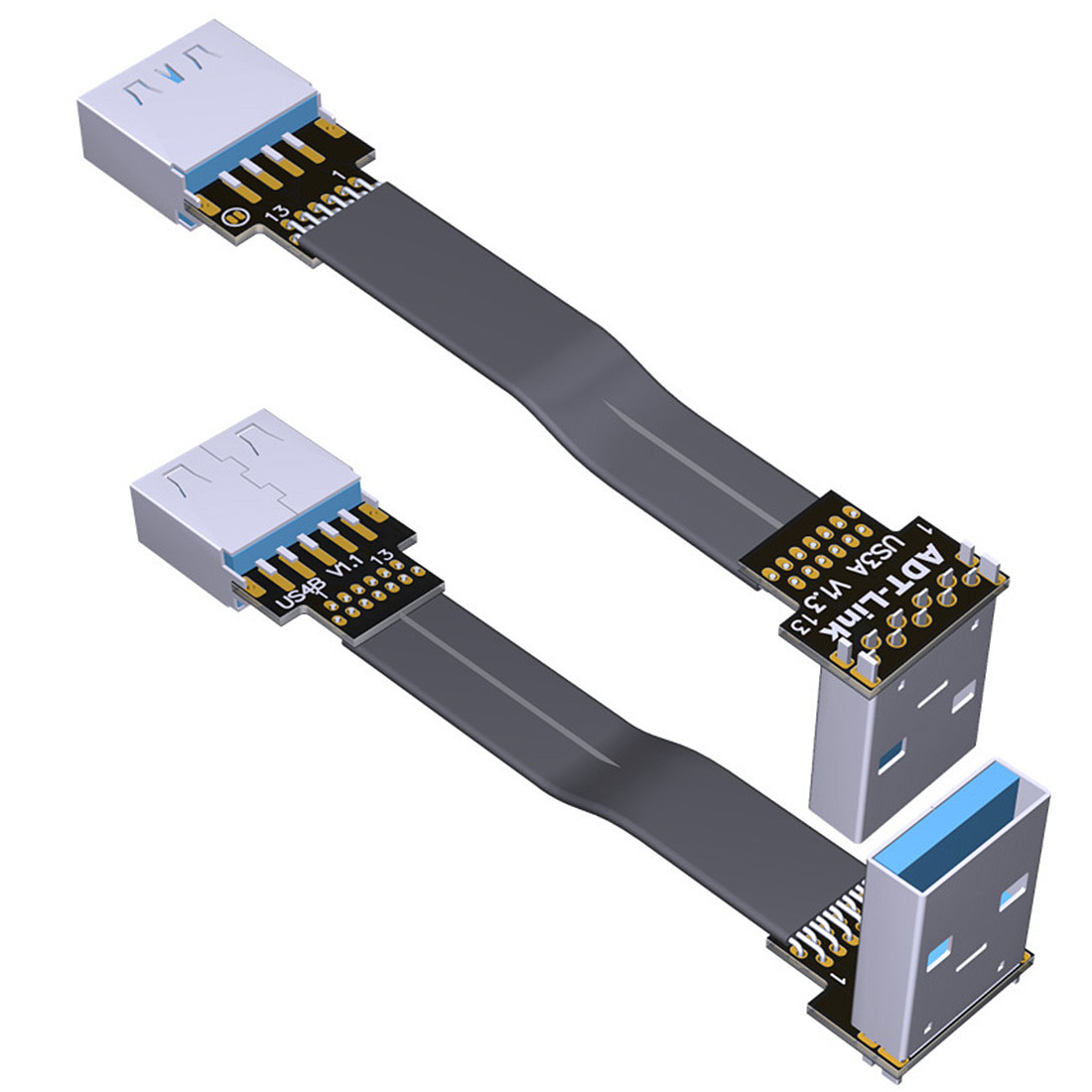 ADT-Link ADT USB3.0 Male to Male Famale to Famale Ultra thin and light ...