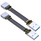 ADT-Link ADT USB3.0 Male to Male Famale to Famale Ultra thin and light through connection cable A Famale to A Male Double corner 10G/bps