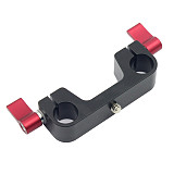 Camera Cage Handle Grip Mount Lifting Holder With 15mm Rail Dual Rod Clamp Mount 1/4 -20 Thread Knob Screw for 5D2 GH4 DSLR
