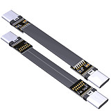 ADT-Link USB 3.1 Type C To Type C Extension Cable Shield FPV FPC Ribbon Flat USB C Cable 3A Gen2 x 2 EMI shielding