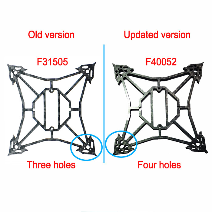 FEICHAO Upgrade 3mm Bottom Plate 3K Carbon Fiber Frame for Larva X RC Drone for FPV Racing Cine BWhoop Toothpick Drone