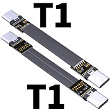 ADT-Link USB 3.1 Type C To Type C Extension Cable Shield FPV FPC Ribbon Flat USB C Cable 3A Gen2 x 2 EMI shielding
