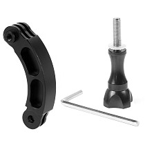 FEICHAO Aluminum alloy Extension Rod Arm Helmet Bracket with L Wrench Camera Fixing Screws For GoPro7/8/max DJI other Sports Cameras