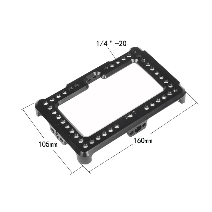 FEICHAO On-camera Monitor Cage Mount Bracket for FeelWorld F6 Plus 5.5  inch Display