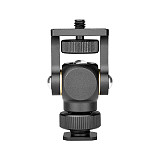 BGNING Universal Hot Shoe Gimbal Bracket Monitor Stabilizer Gimbal Bracket black / gray Suitable for SLR cameras