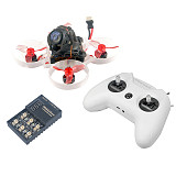 FEICHAO LiteRadio OpenTX 2.4G 8CH Radio Transmitter with Happymodel Mobula6 HD 1S 65mm Tinywhoop Drone Frsky Version 1080P HD Camera 6 in 1 Charger (HD Frsky Version + Charger)