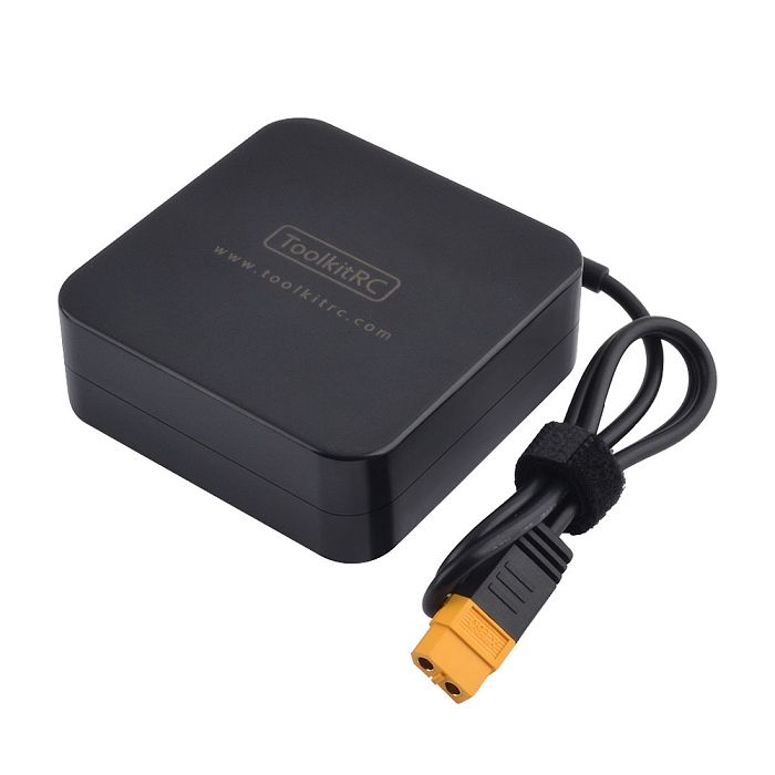 ToolkitRC ADP100 AC/DC Adapter 100w 20v 5A Power Supply Unit Adapter with XT60 Output for RC FPV Drone Battery Balance Charger DIY Toys