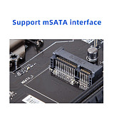 XT-XINTE mSATA to SATA Converter Card Mini SATA to 7-Pin SATA Extension Adapter Full-high Half-size for 2.5  3.5  HDD SSD with SATA Cable