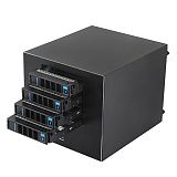  XT-XINTE NAS Server Chassis 4-bay DIY Home Network Additional Storage Server chassis Suitable For HTPC Internet Applications Network Personal Storage