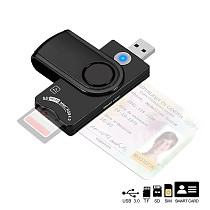 XT-XINTE USB 3.0 2.0 CAC Smart Card Reader Micro SD/TF Memory ID Bank EMV2 Electronic Citizen SIM Cloner Connector Adapter