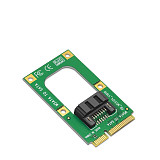 XT-XINTE mSATA to SATA Converter Card Mini SATA to 7-Pin SATA Extension Adapter Full-high Half-size for 2.5  3.5  HDD SSD with SATA Cable