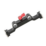 BGNing Aluminum Dual DSLR 15mm Rod Clamp with Arri M6 Rosette Mount Adapter for SLR Camera Follow Focus Photography Props