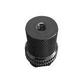 FEICHAO 1/4 '' Double Thumb Screw Flash Cold Shoe Camera Adapter Mount Tripod Mount Screw with 1/4 to 1/4 Nut for DSLR Camera