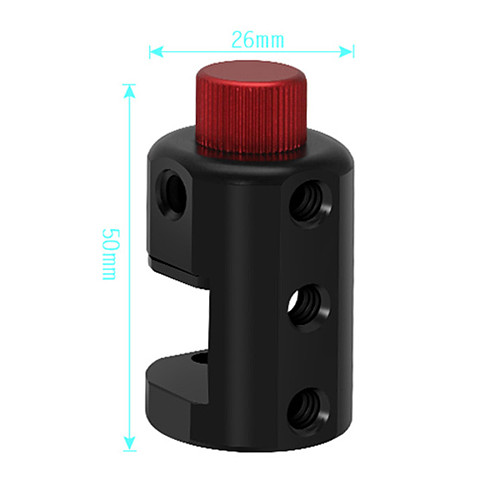 FEICAHO Handheld Gimbal Balance Counterweight Clip with 7x 1/4 Threaded Holes for DJI Ronin S for Zhiyun Grane 15mm Gear