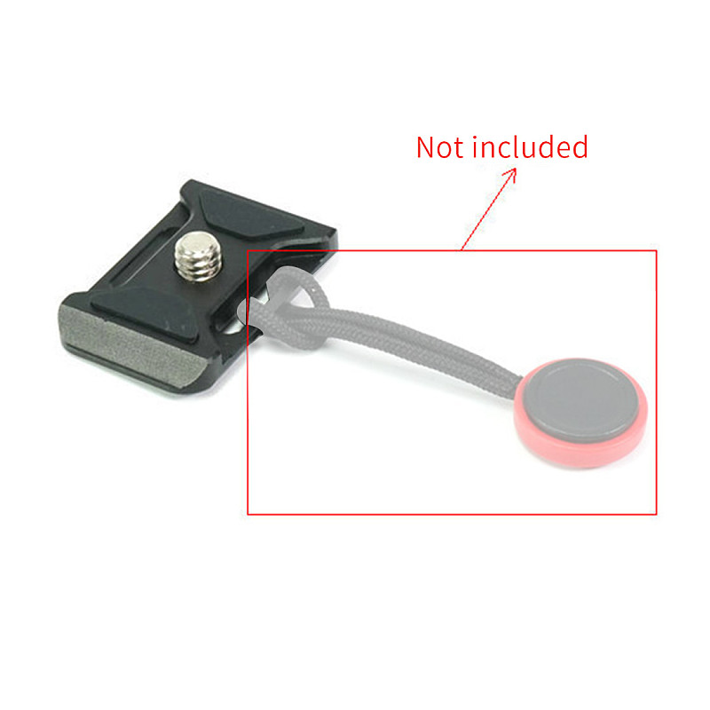FEICAHO Universal Mini Quick Release Plate with Camera Strap Holes 1/4 Mounting Screw for SLR Camera Rope Tripod Ball Head Clamp