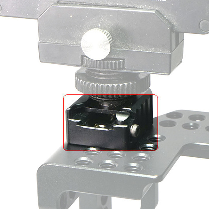 FEICHAO CNC Quick Release Hot Shoe Plate Adapter for Camera Cage / Microphone / Fill Light / Handle / Bracket Holder