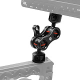 FEICAHO Multi-function Dual Ball Magic Arm Mount Adapter with 1/4  Screw for Sony DSLR Cameras Fill Light Monitor 6KG Load